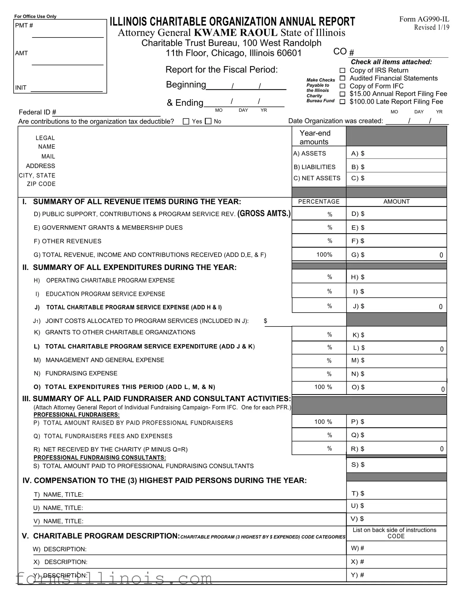 Free Illinois Ag990 Template