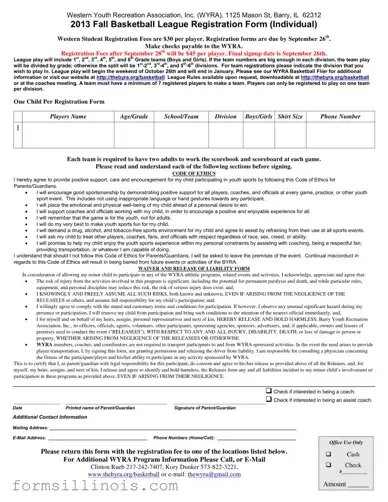 Free Barry Illinois Basketball League Template