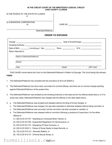Free Illinois 171 371 Template