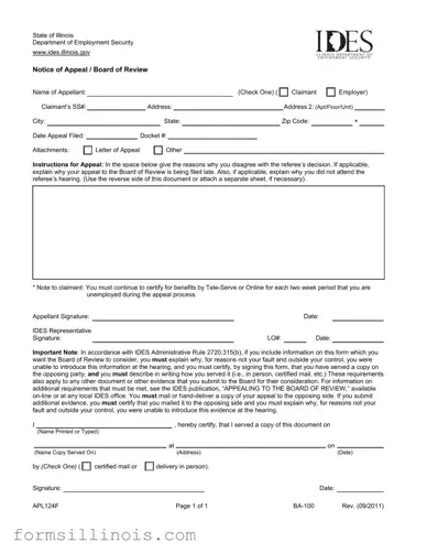 Free Illinois Notice Appeal Template