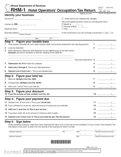 Free Illinois Rhm 1 Template